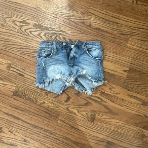 jean shorts. Brand: KanCan Size: 14 Color: Blue fade.